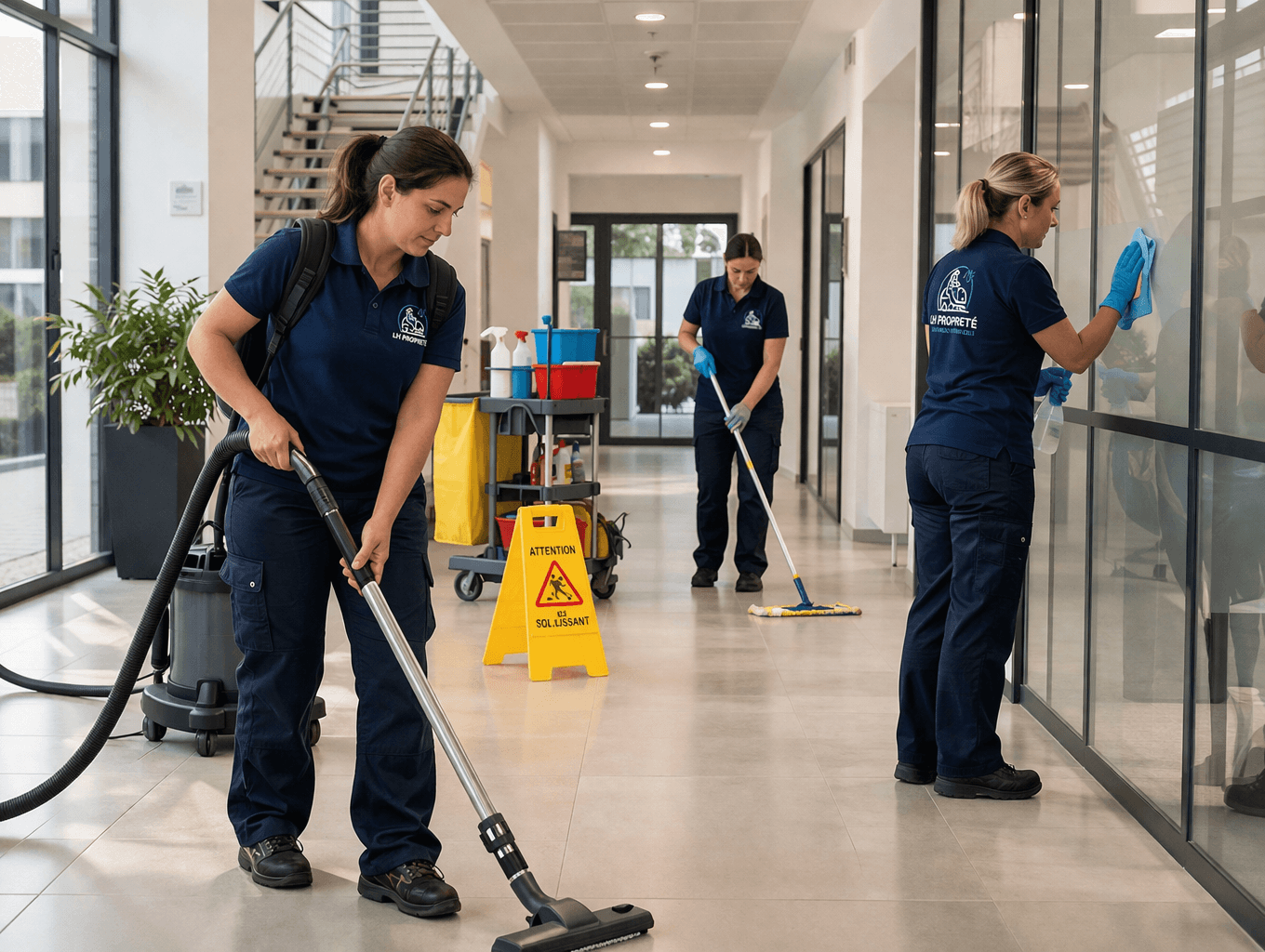 Chantier realise par LH Proprete 45